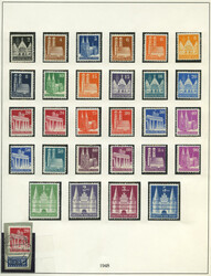 Bizone 1945-1949 **: Postfrische Sammlung auf Lindner-Blättern, ...